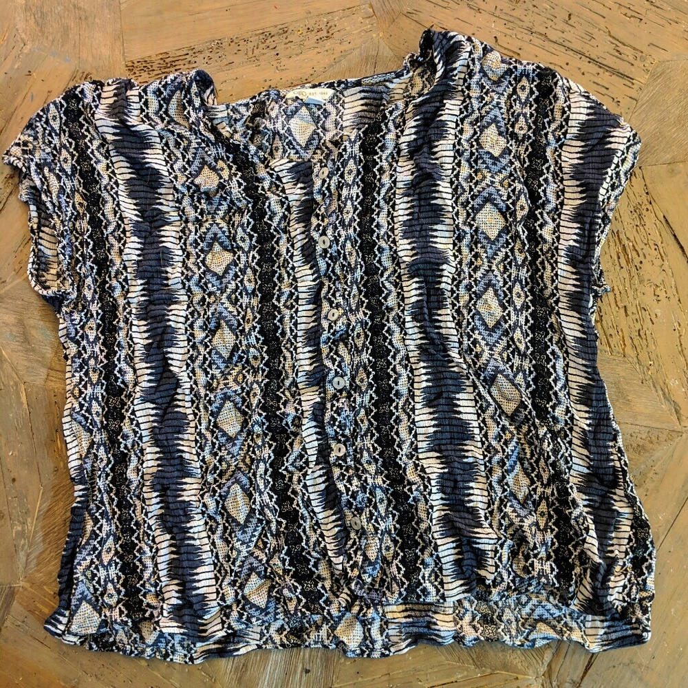 Cato black and white top.